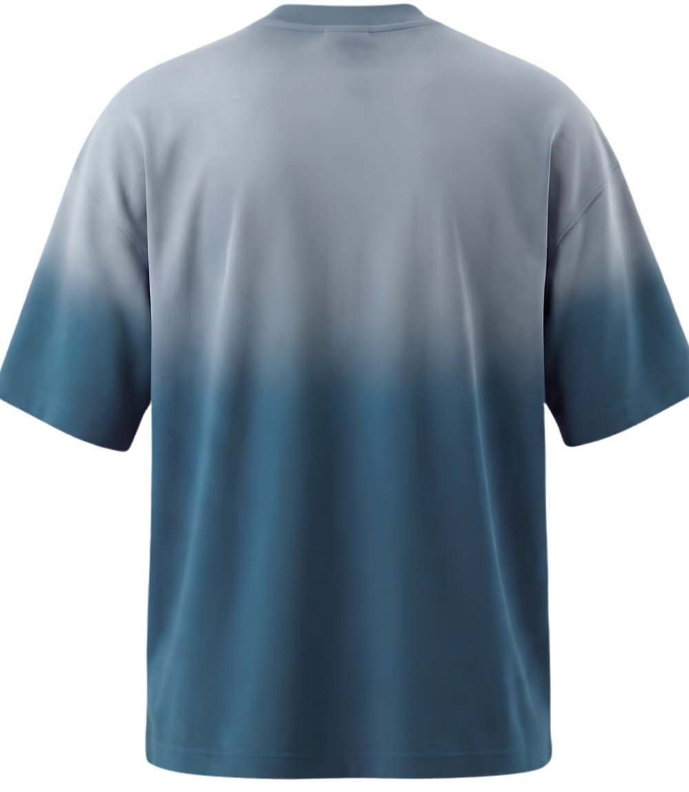Deep Dye Oversized T-Shirt - Ocean Blue — Angle 2