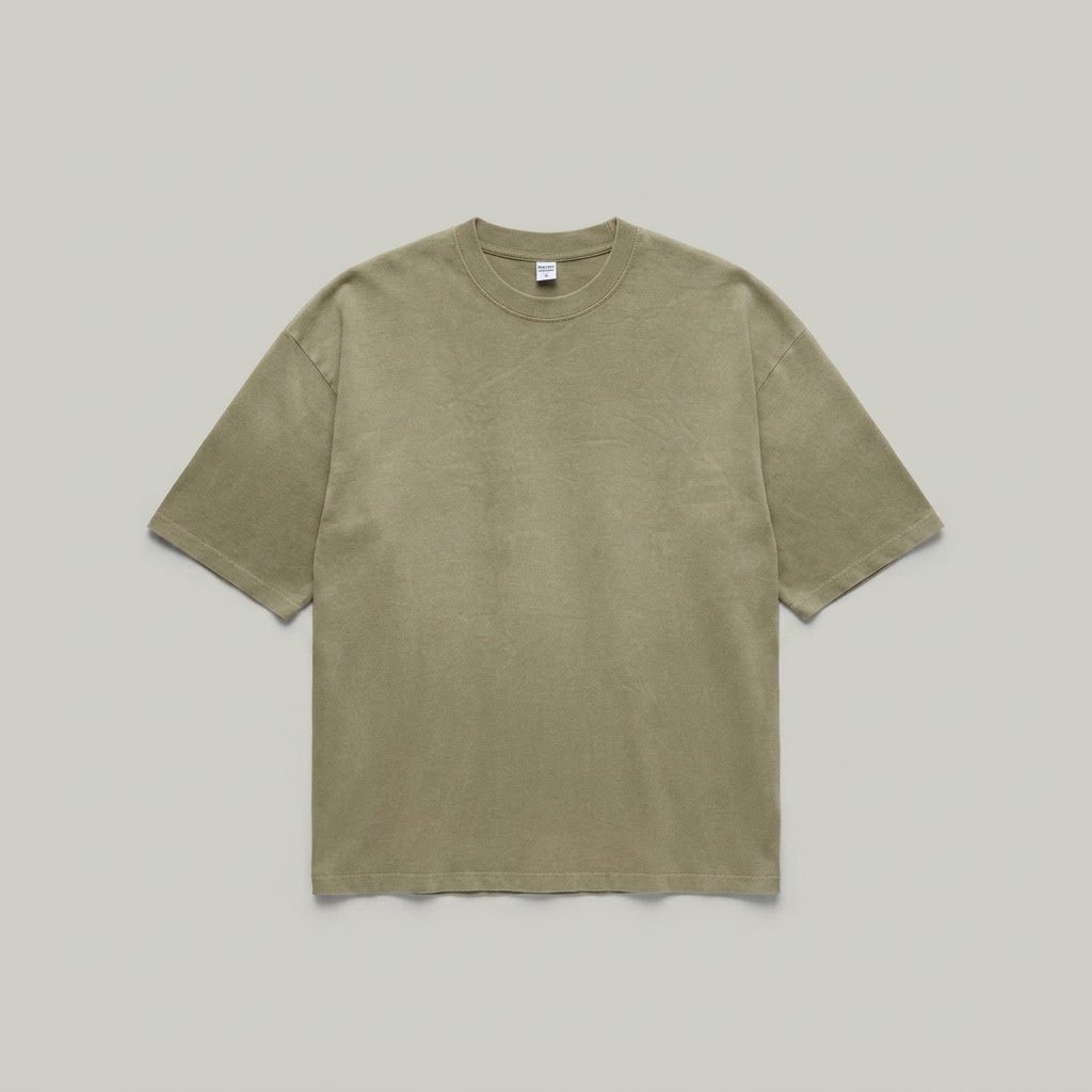Deep Dye Oversized T-Shirt - Oatmeal Beige